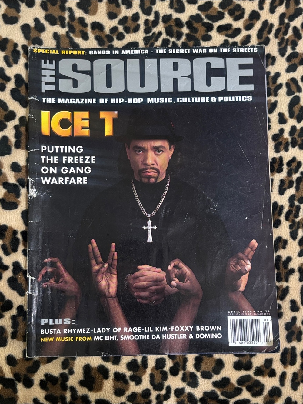 THE SOURCE April 1996 #79 Magazine Ice-T Gang War Hip Hop Rap America 90s Music